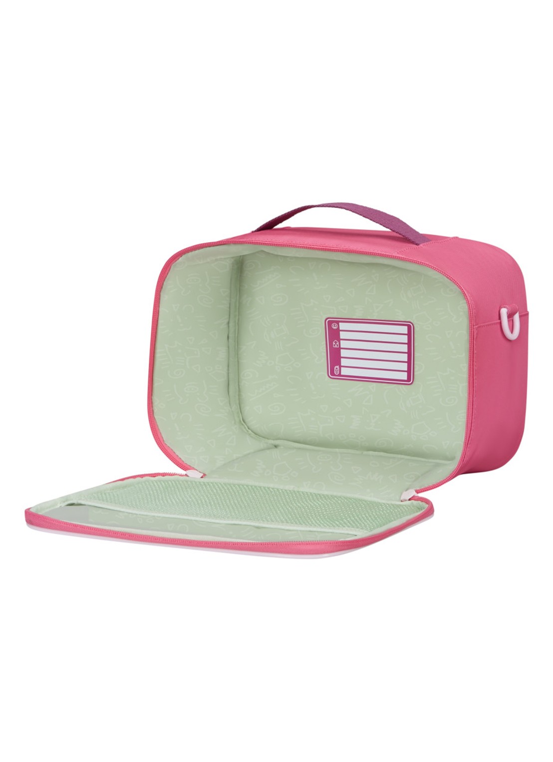 Samsonite Kidzjoy lunchtas - detail donkerroze