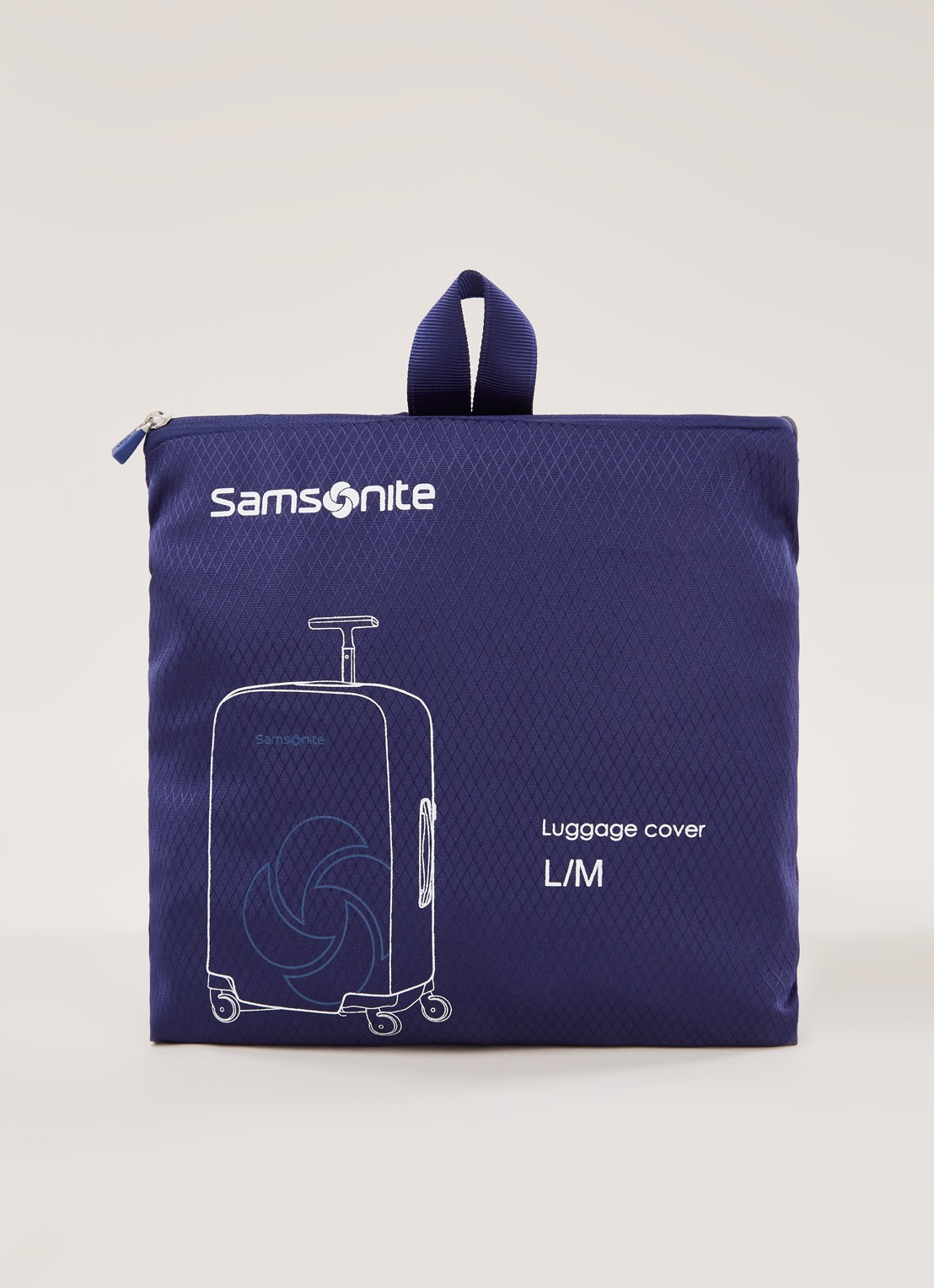 Samsonite Kofferhoes L/M spinner 65/75 cm - voorkant 2 royalblauw