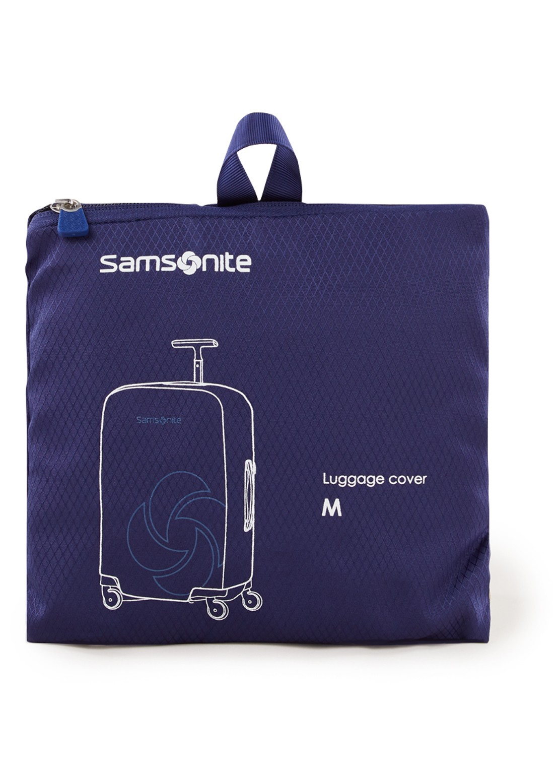 Samsonite Kofferhoes M spinner 61/69 cm - voorkant royalblauw