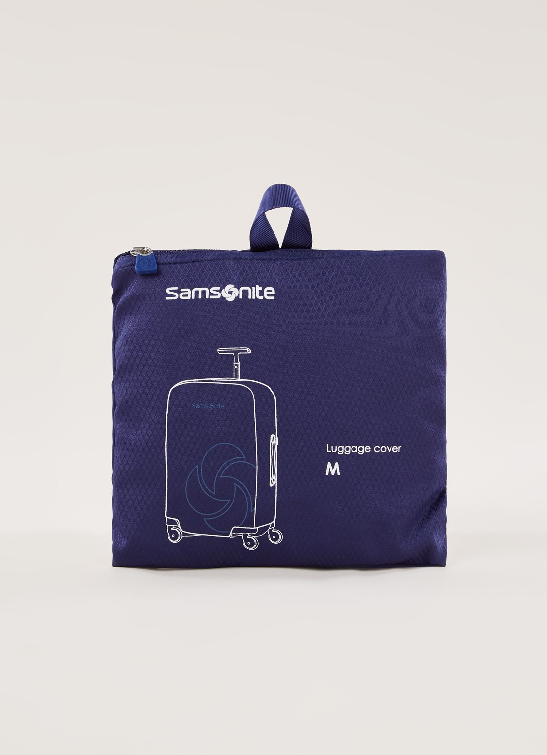 Samsonite Kofferhoes M spinner 61/69 cm - voorkant 2 royalblauw