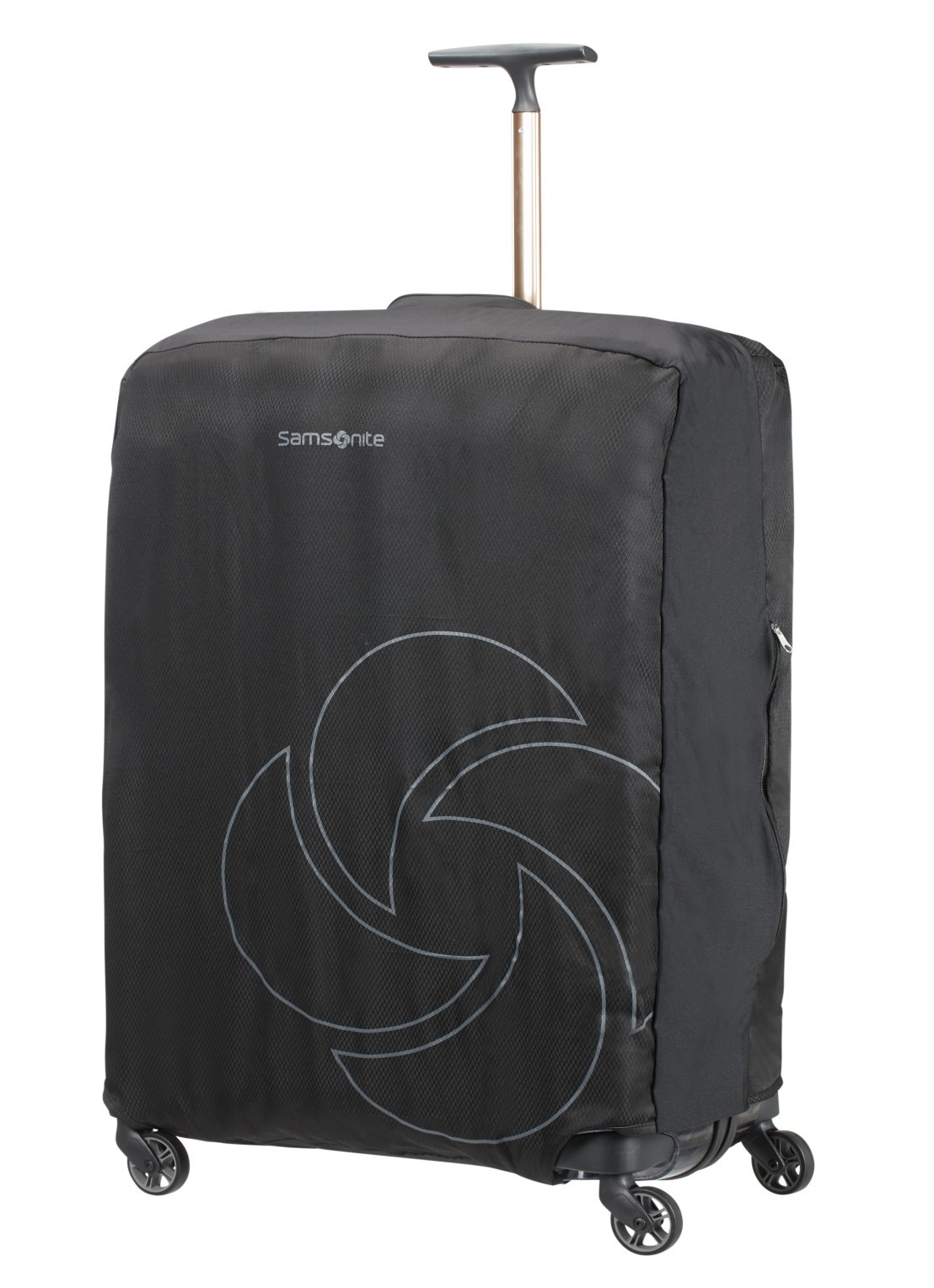 Samsonite Kofferhoes XL spinner 81/86 cm - voorkant zwart