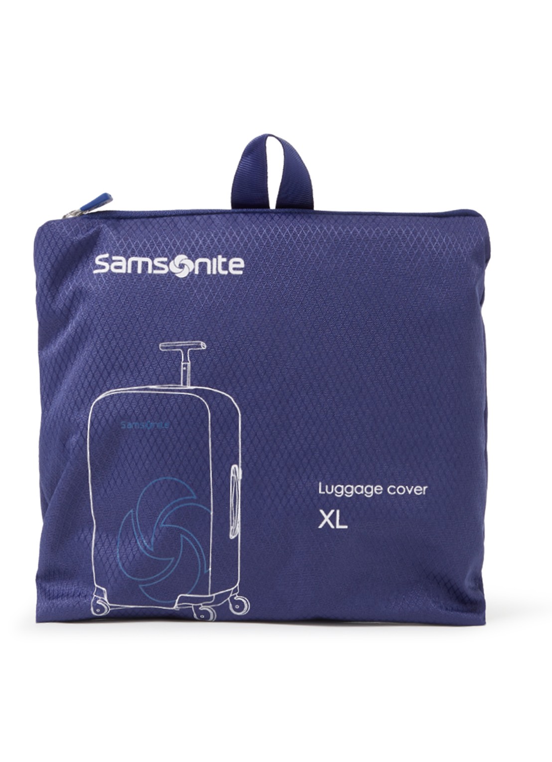 Samsonite Kofferhoes XL spinner 81/86 cm - voorkant 2 royalblauw