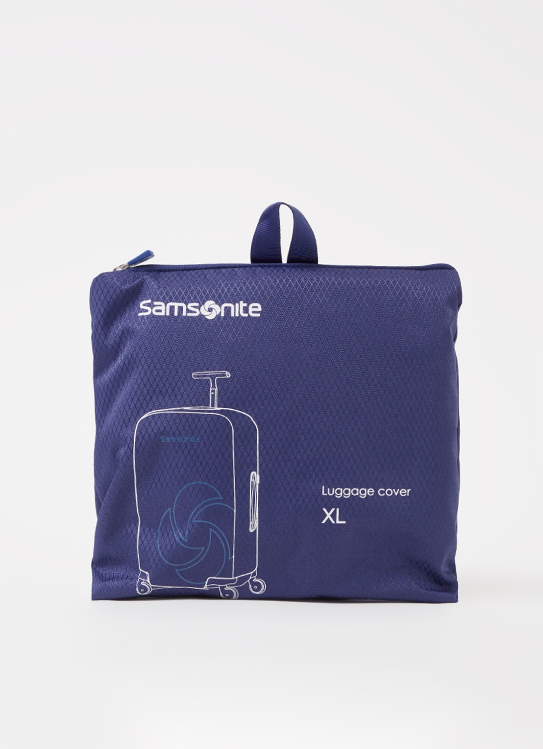 Samsonite Kofferhoes XL spinner 81/86 cm - voorkant 3 royalblauw
