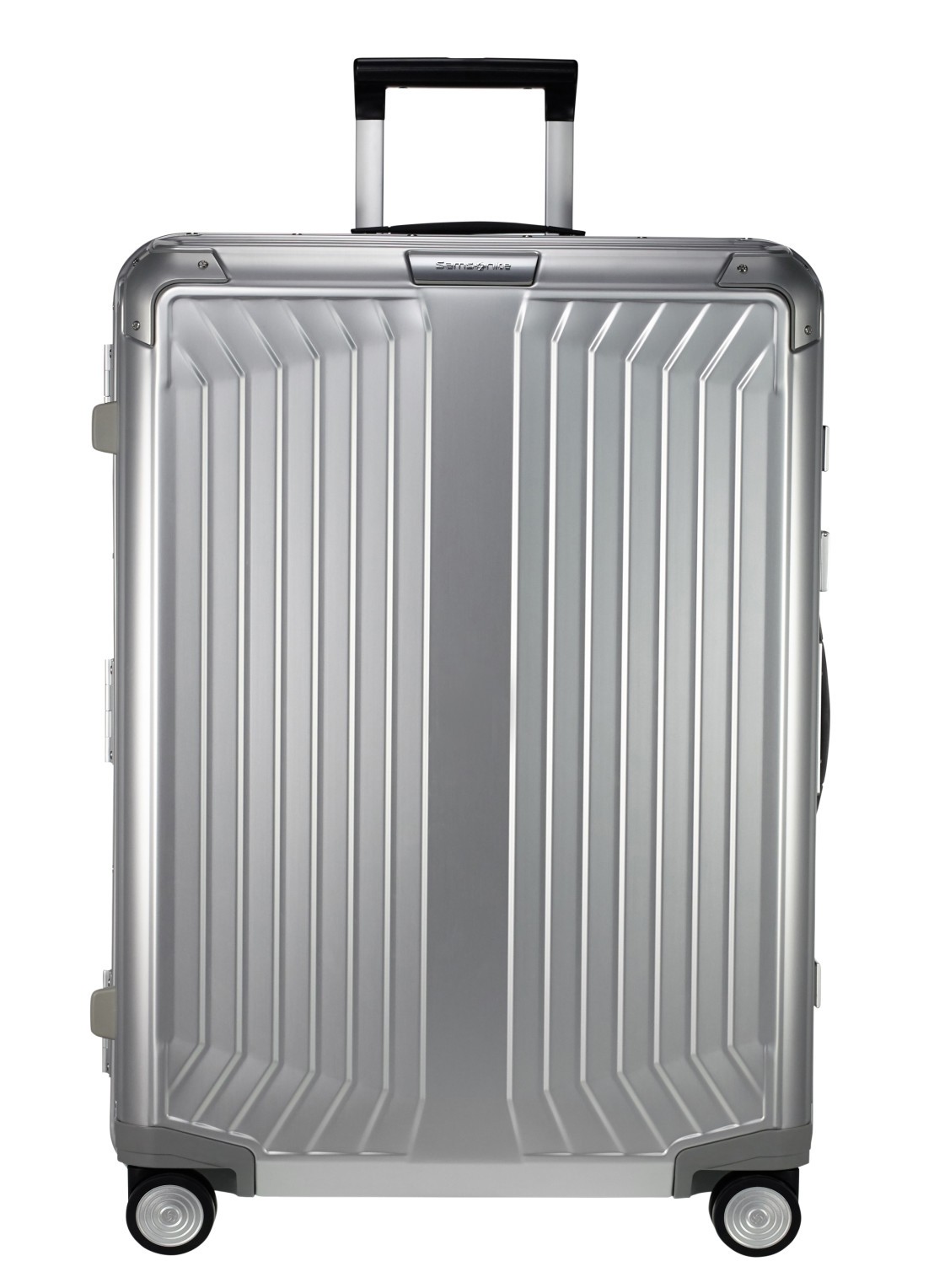 Samsonite Lite-Box Alu spinner 76 cm  - voorkant 2 zilver
