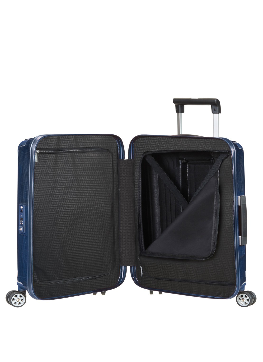 Samsonite Lite-Box spinner 55 cm - voorkant 2 staalblauw