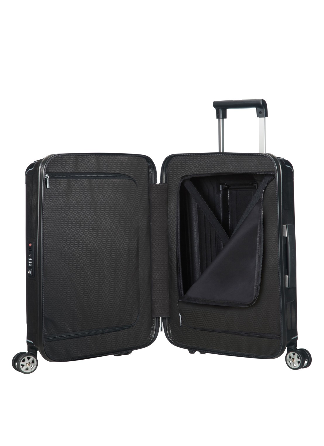 Samsonite Lite-Box spinner 55 cm - voorkant zwart