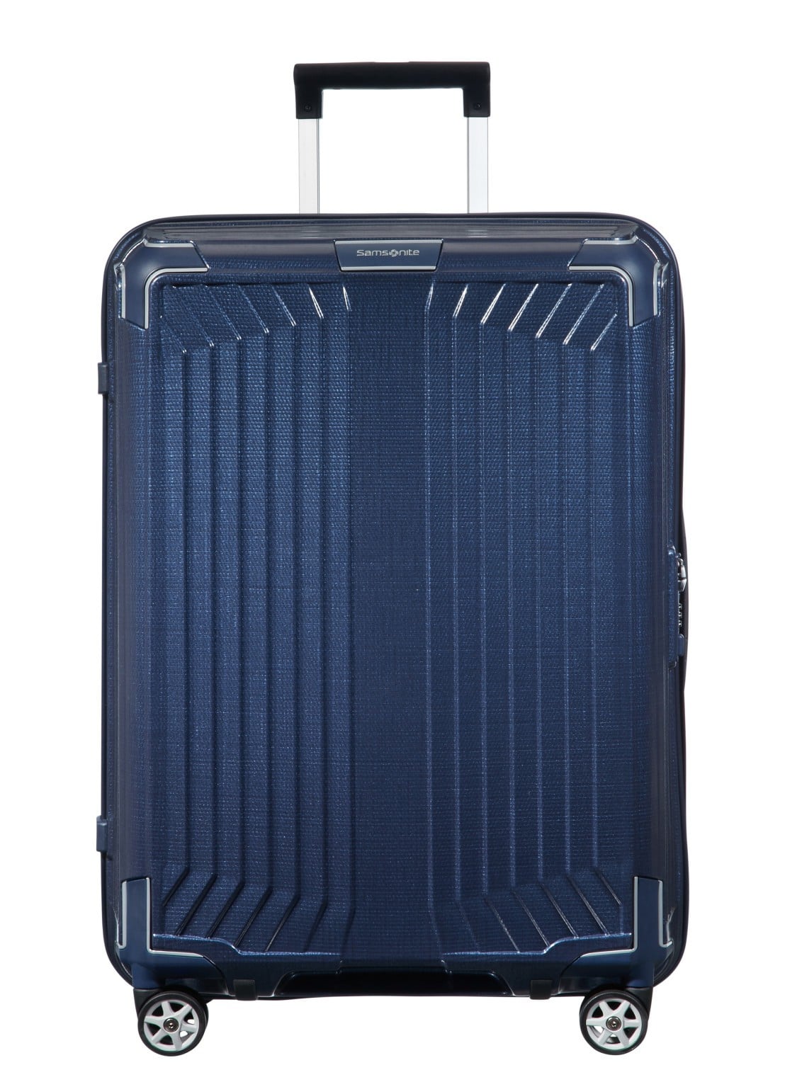 Samsonite Lite-Box spinner 69 cm - voorkant staalblauw