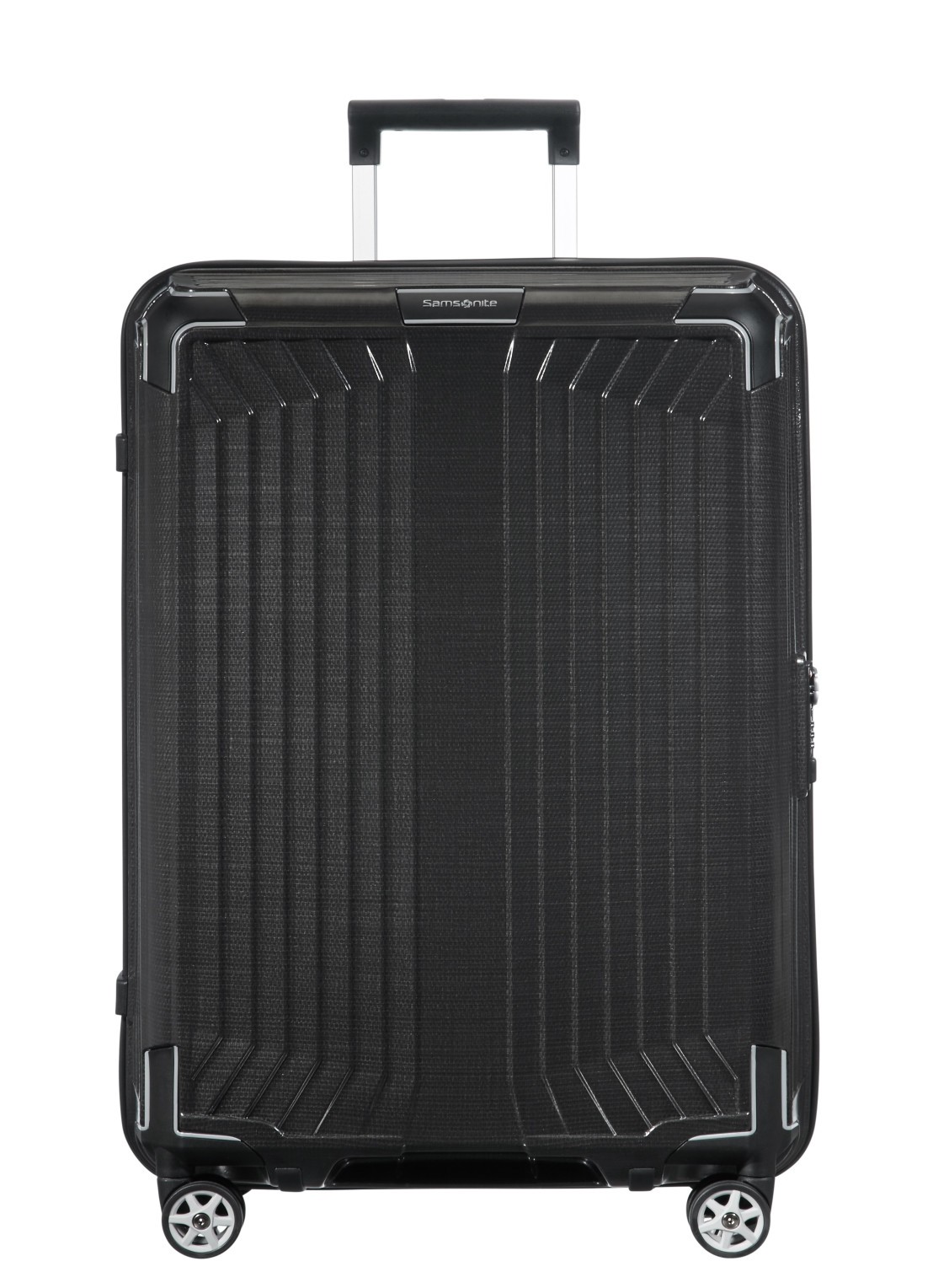 Samsonite Lite-Box spinner 69 cm - voorkant 4 zwart