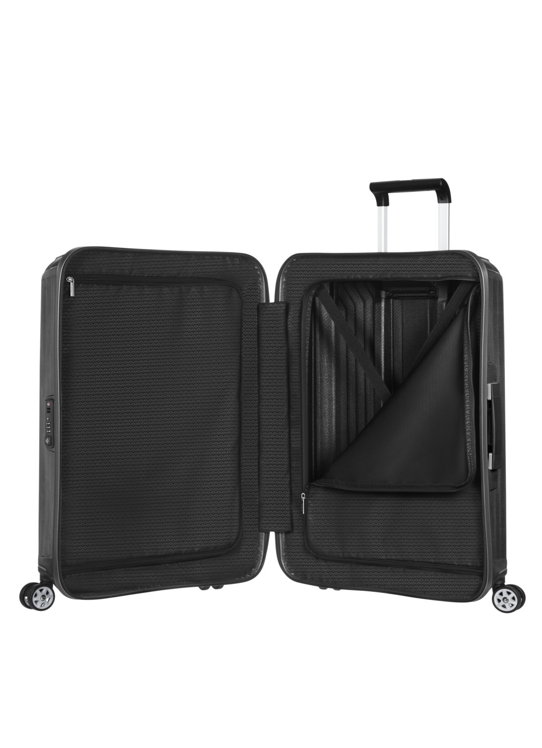Samsonite Lite-Box spinner 81 cm - voorkant 7 zwart