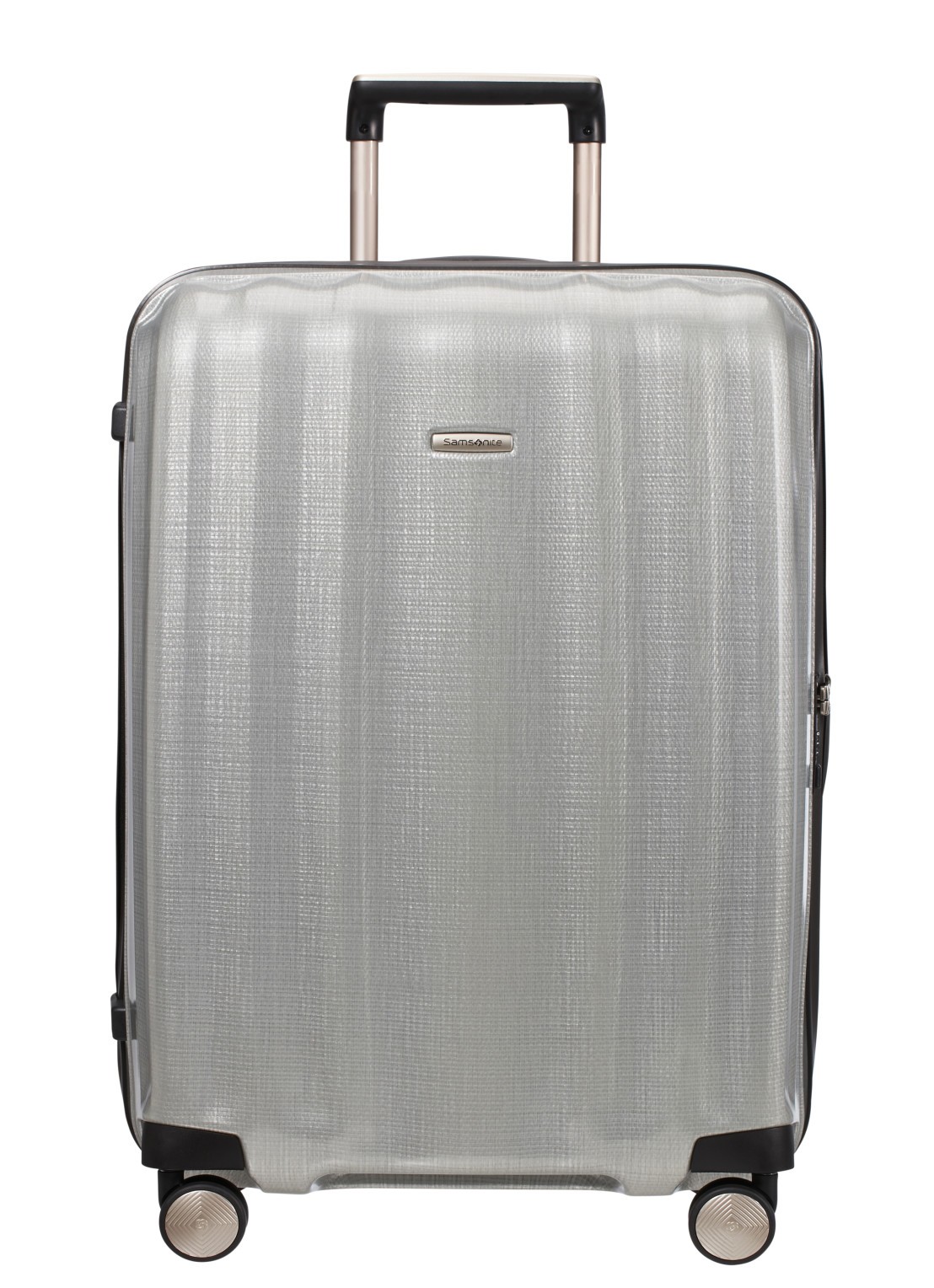 Samsonite Lite-Cube spinner 76 cm - voorkant silver / zilver