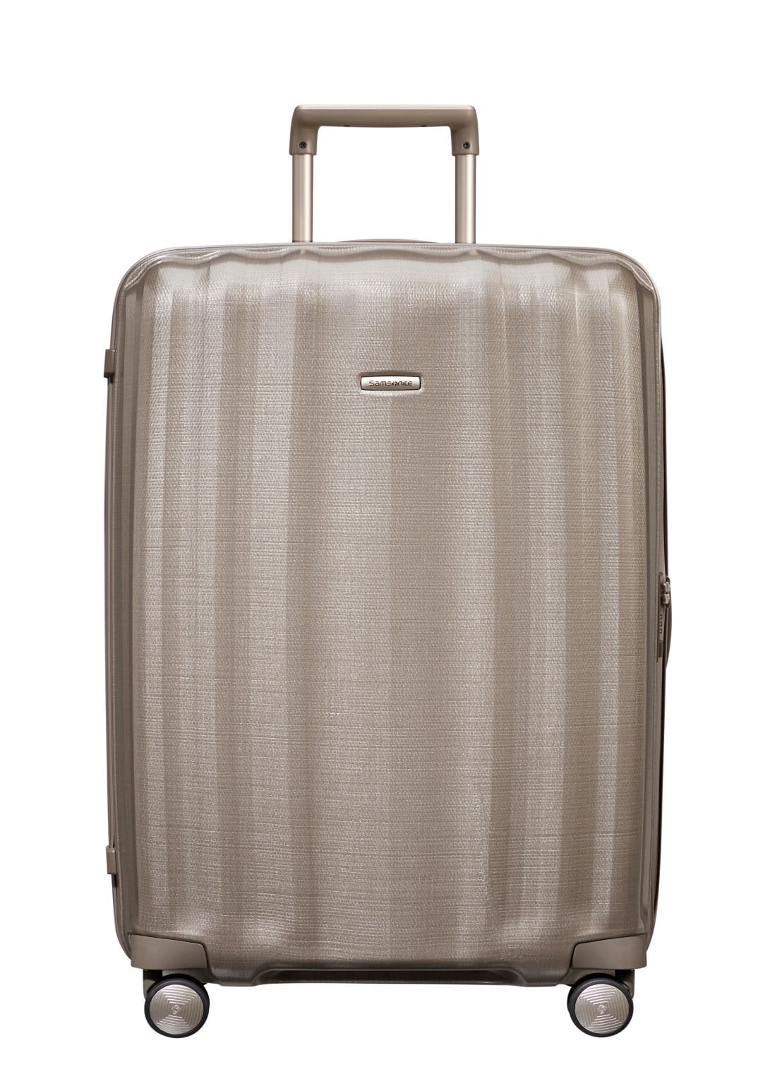 Samsonite Lite-Cube spinner 81 cm - voorkant 4 ivory gold