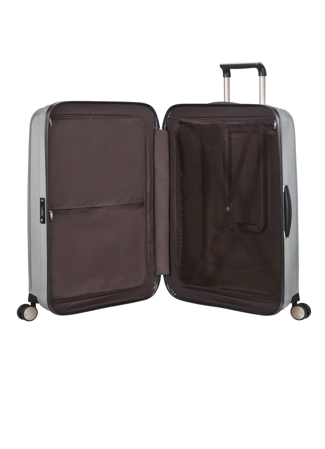 Samsonite Lite-Cube spinner 82 cm - voorkant 2 zilver