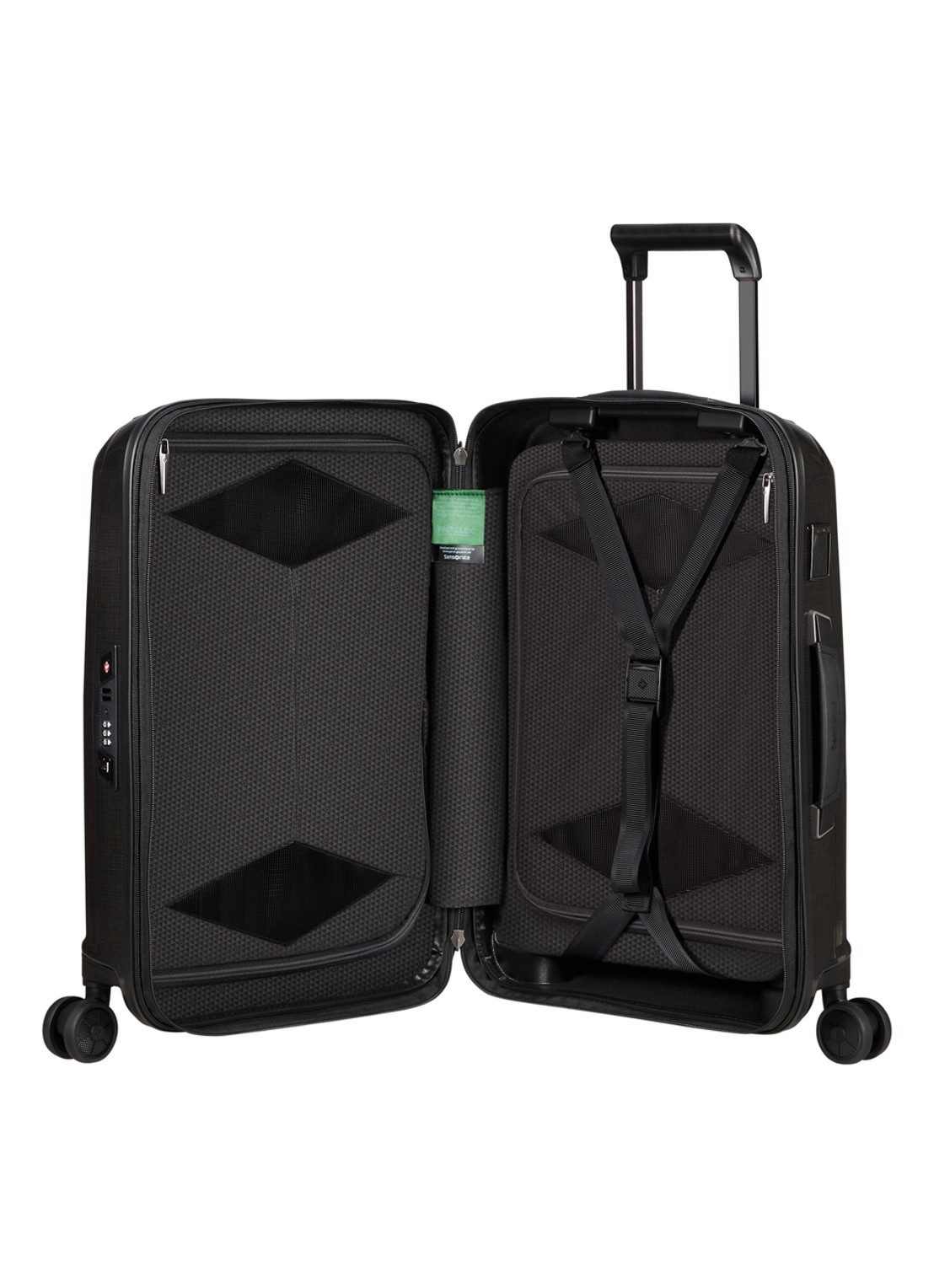 Samsonite Major-Lite spinner 55 cm - achterkant 3 zwart