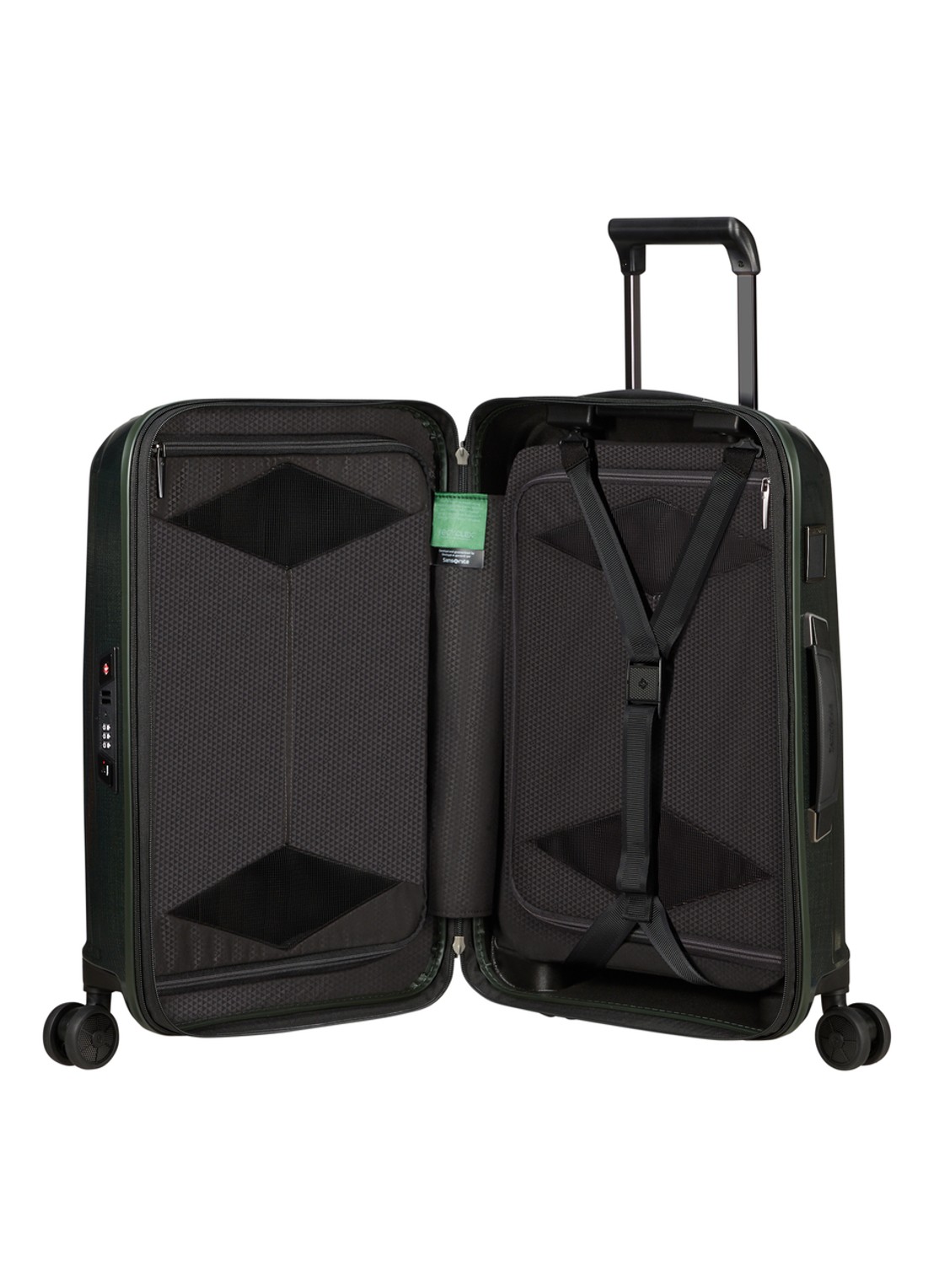 Samsonite Major-Lite spinner 55 cm - achterkant donkergroen