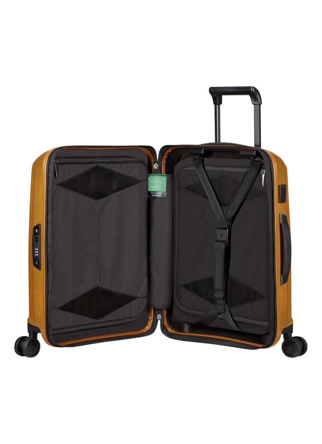 Samsonite Major-Lite spinner 55 cm - voorkant 3 okergeel