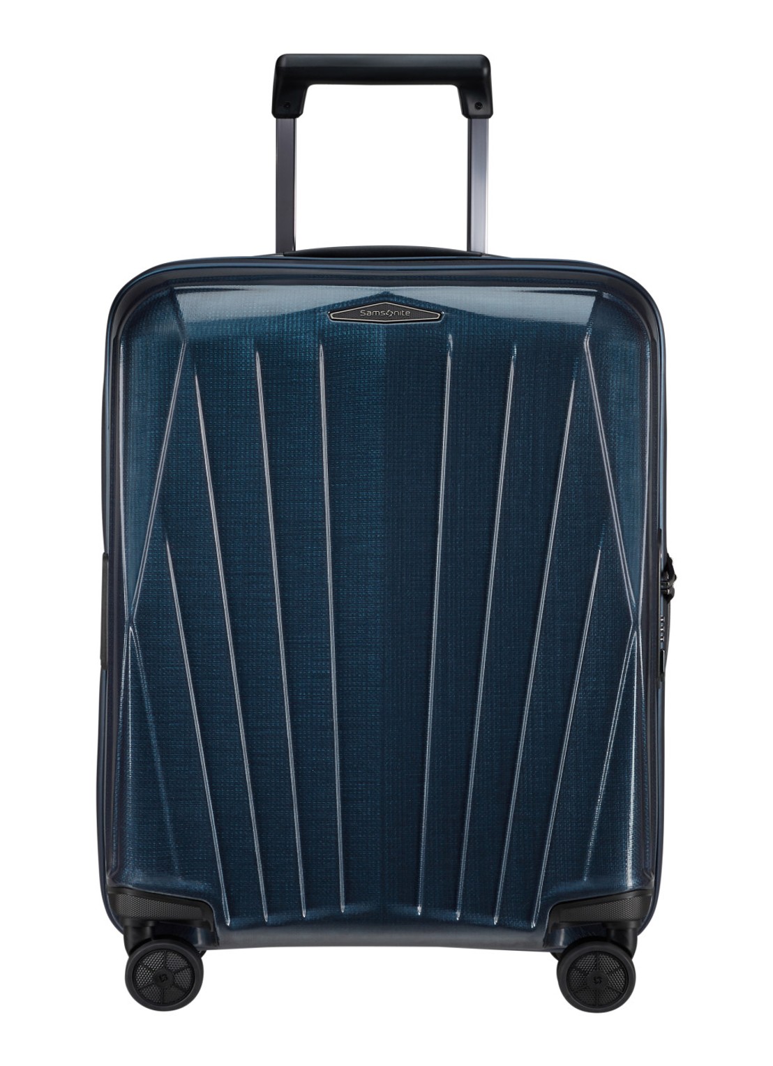 Samsonite Major-Lite spinner 55 cm - voorkant donkerblauw