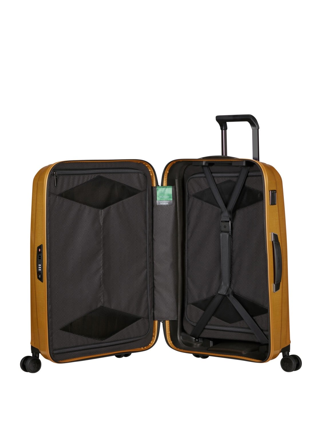 Samsonite Major-Lite spinner 69 cm - voorkant 7 okergeel