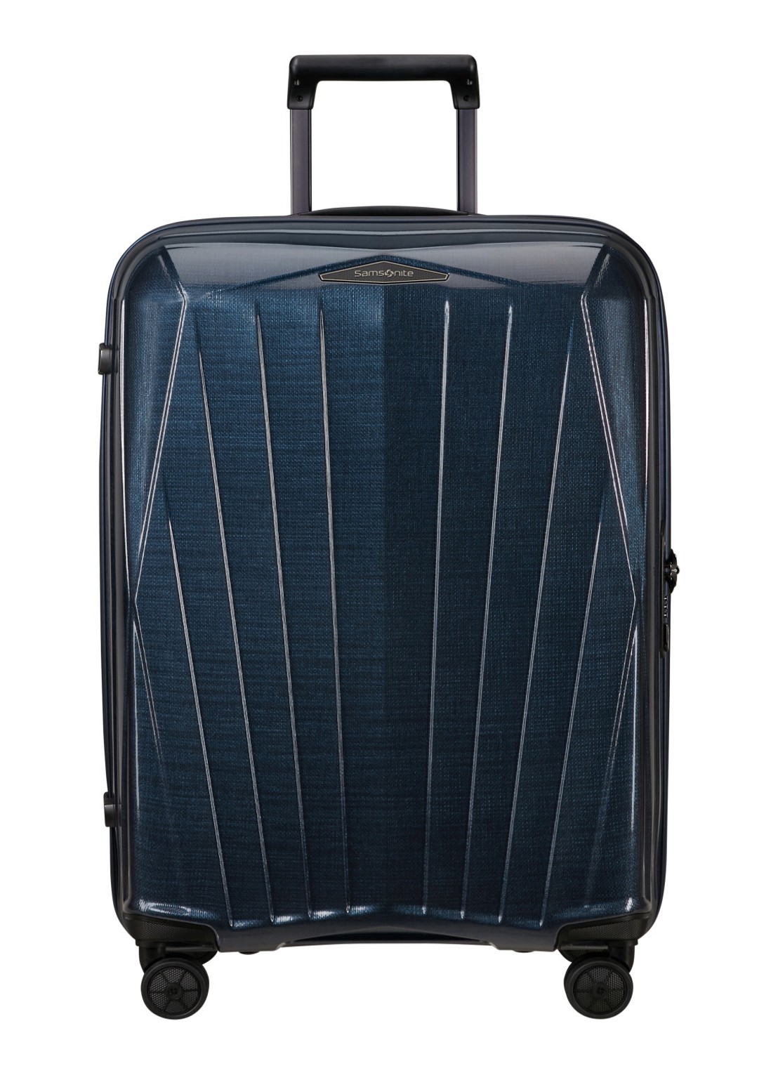 Samsonite Major-Lite spinner 69 cm - voorkant 2 donkerblauw