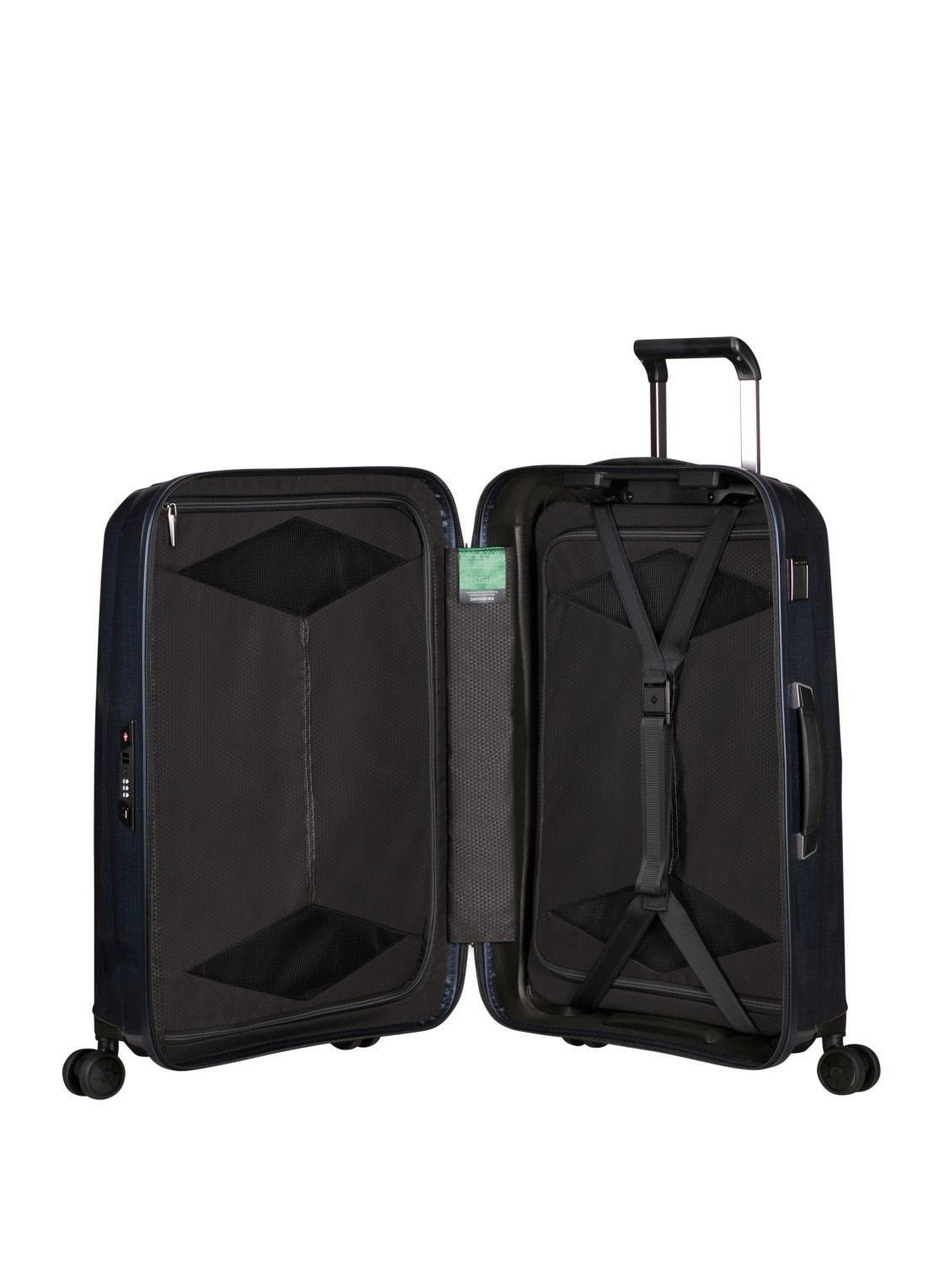 Samsonite Major-Lite spinner 69 cm - voorkant 3 donkerblauw