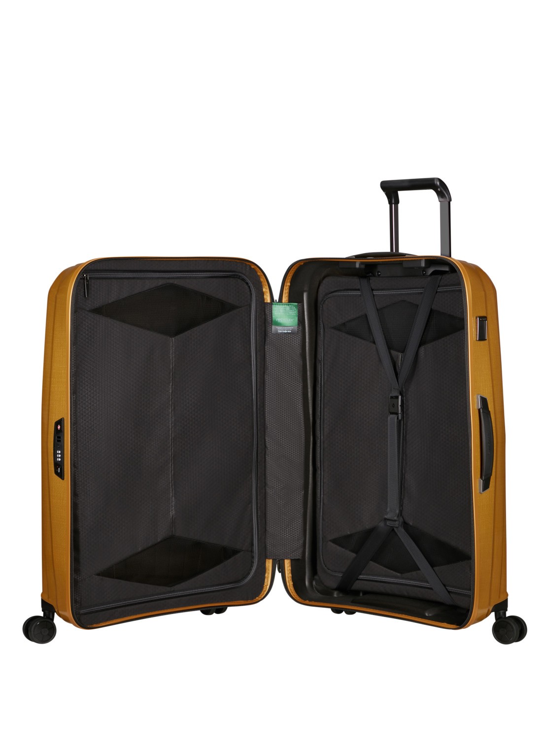 Samsonite Major-Lite spinner 77 cm - voorkant 3 okergeel