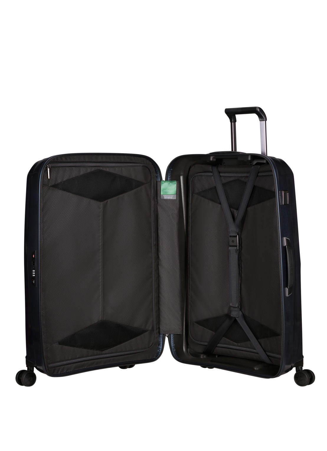 Samsonite Major-Lite spinner 77 cm - voorkant 3 donkerblauw