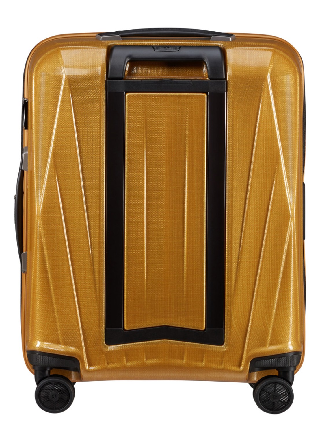 Samsonite Major-Lite vergrootbare spinner 55 cm - achterkant 6 okergeel