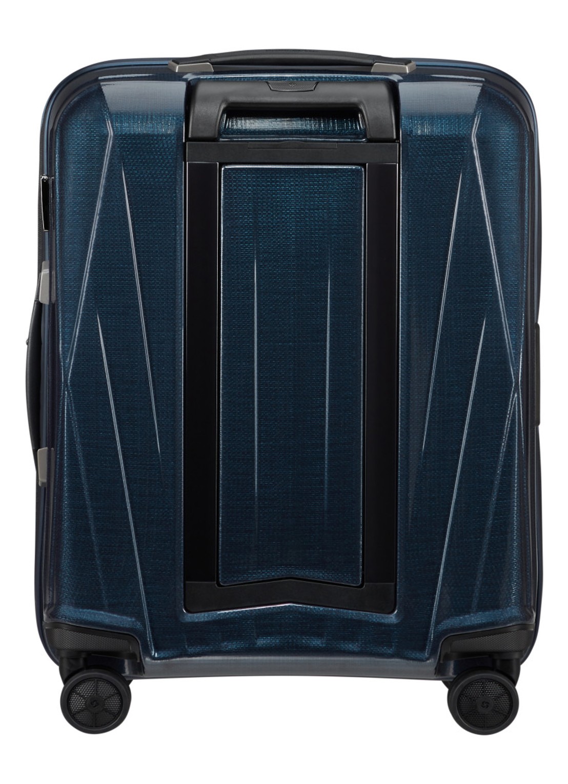 Samsonite Major-Lite vergrootbare spinner 55 cm - achterkant donkerblauw