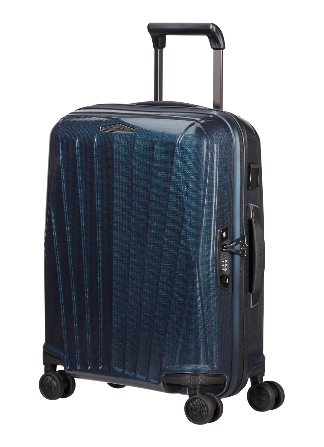 Samsonite Major-Lite vergrootbare spinner 55 cm - detail 4 donkerblauw