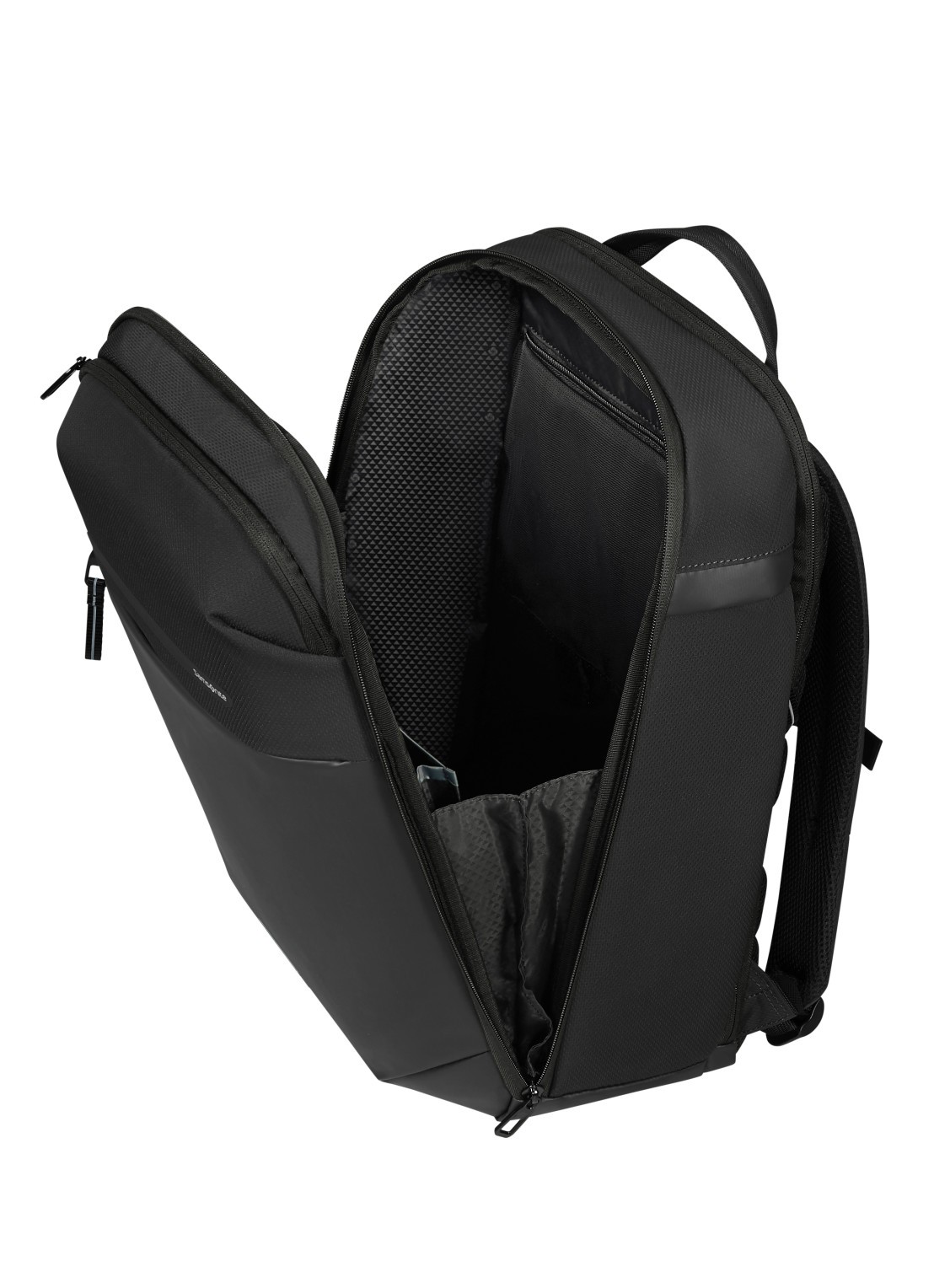 Samsonite Moderny laptoprugzak met 17,3 inch laptopvak - achterkant 4 zwart