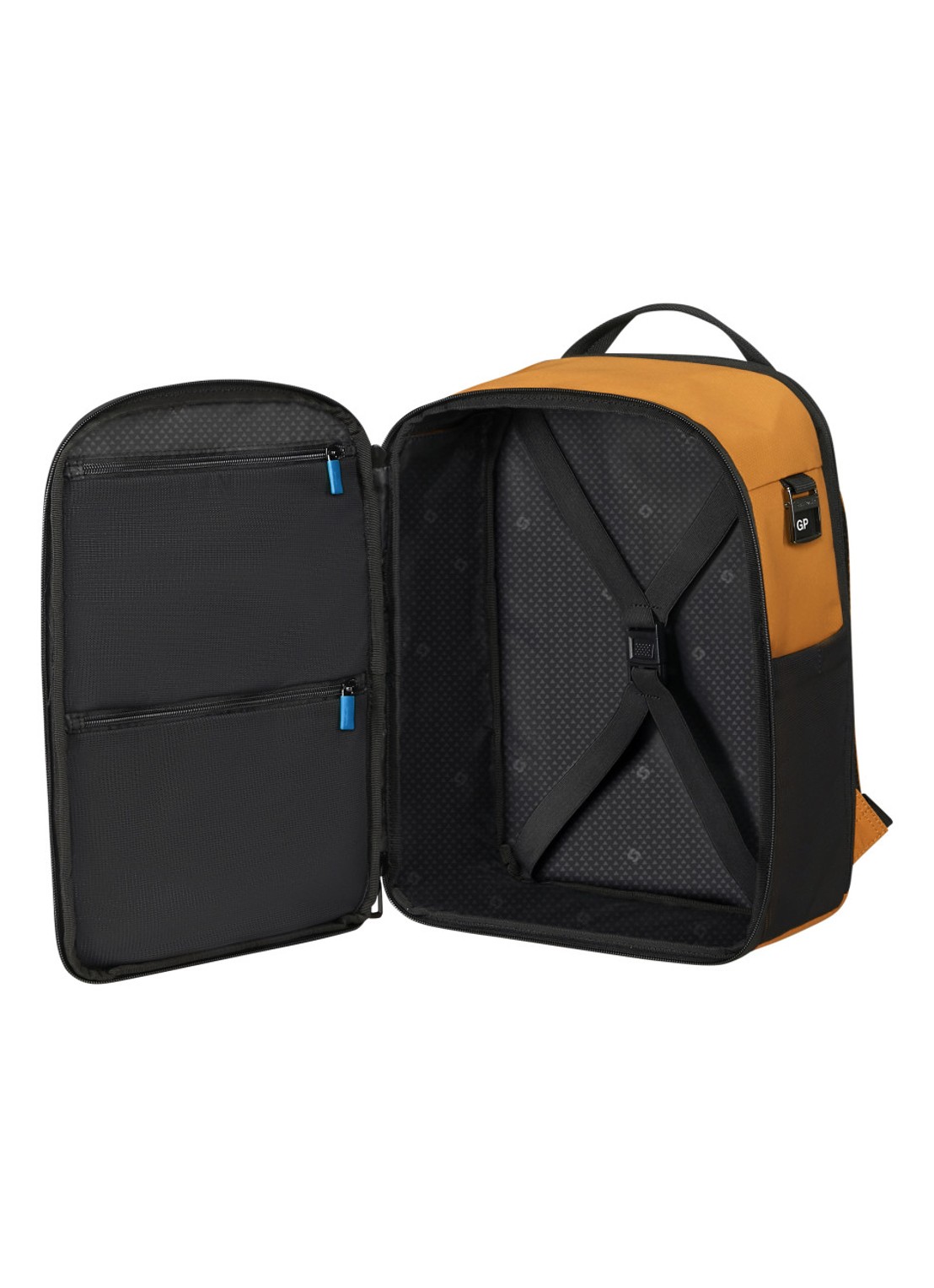 Samsonite Moderny XS rugzak - achterkant geel