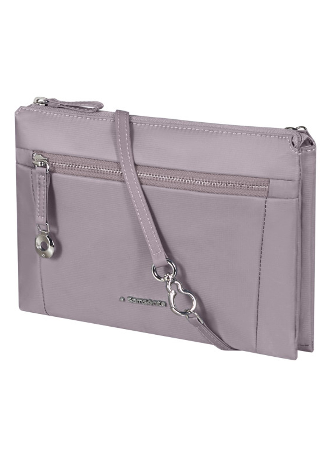 Samsonite Move Journey Mini schoudertas met logo - voorkant 2 beige