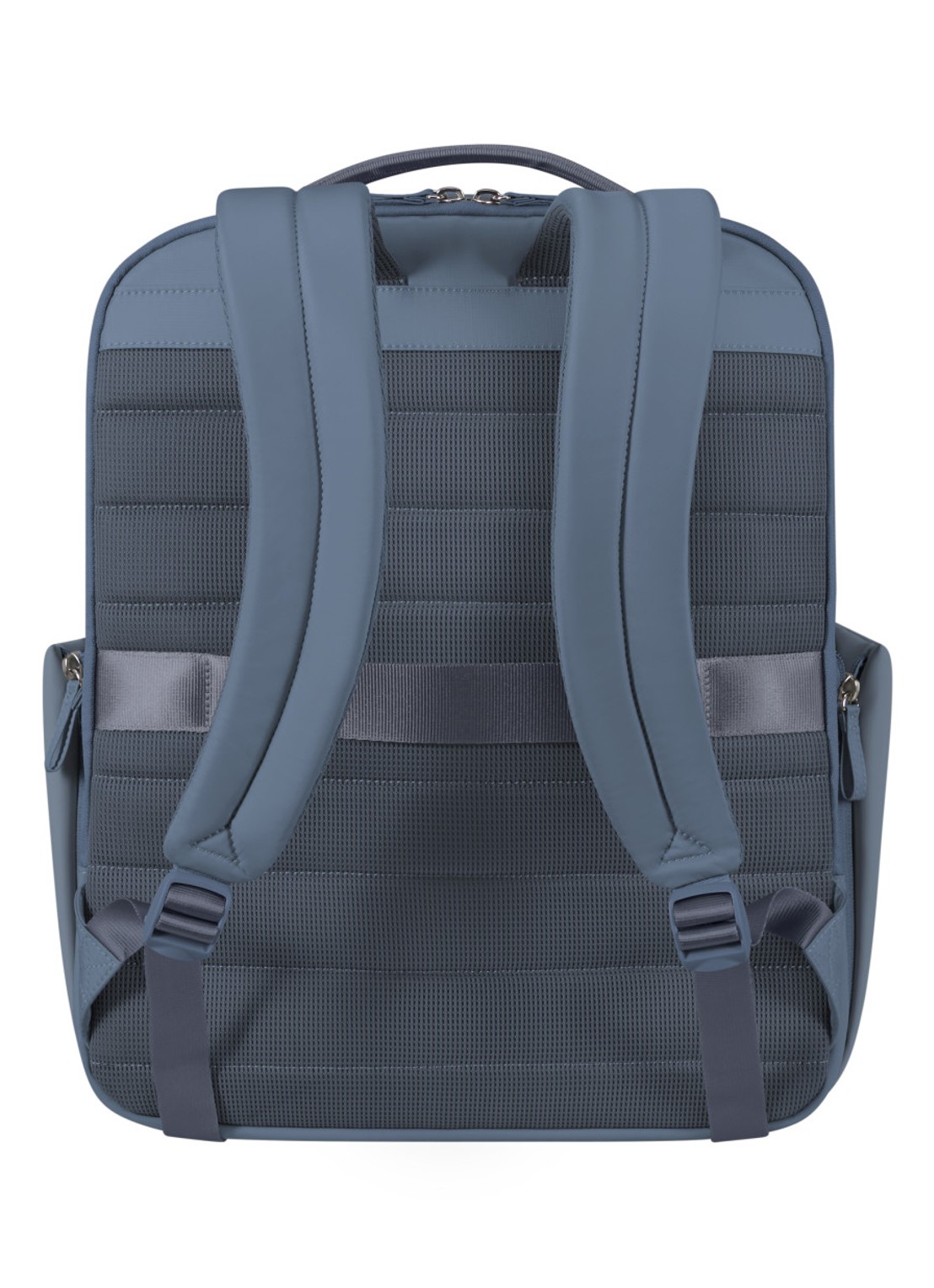 Samsonite Move Journey rugzak met logo - achterkant staalblauw