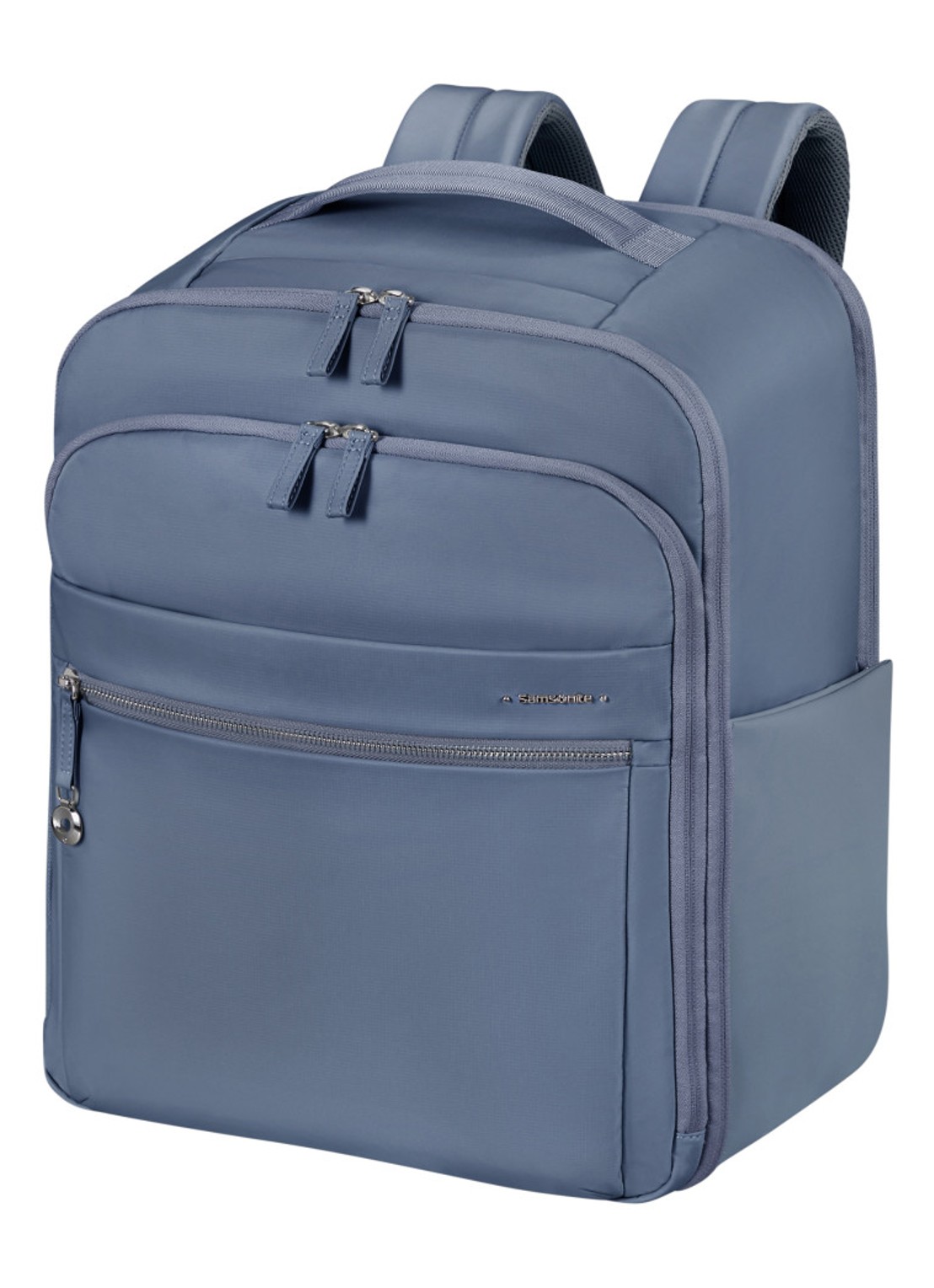 Samsonite Move Journey rugzak met logo - voorkant 4 staalblauw