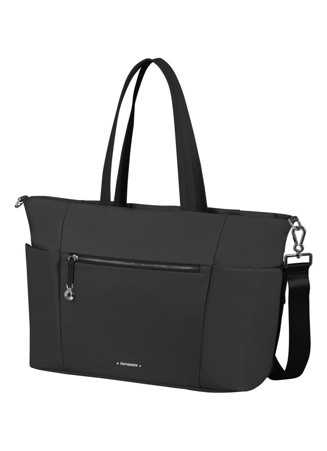 Samsonite Move Journey schoudertas met 14,1 inch laptopvak - voorkant 3 zwart