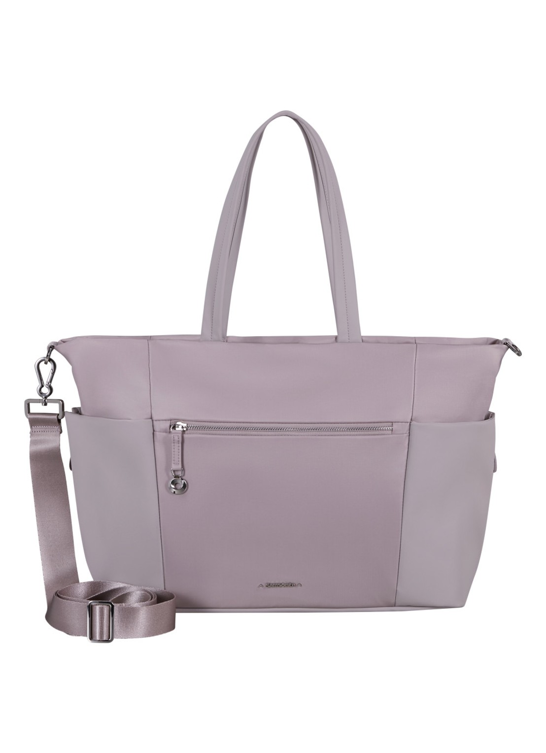 Samsonite Move Journey schoudertas met 14,1 inch laptopvak - voorkant beige