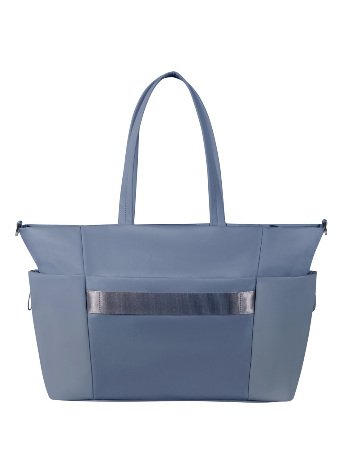 Samsonite Move Journey schoudertas met 14,1 inch laptopvak - detail 3 blauwgrijs