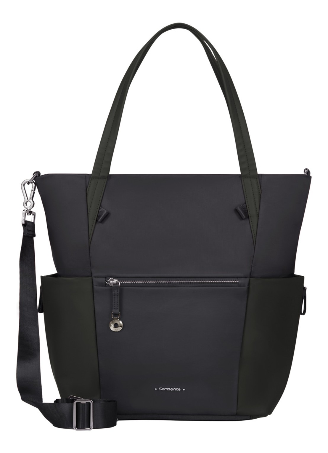 Samsonite Move Journey schoudertas met 14,1 inch laptopvak - voorkant 2 zwart