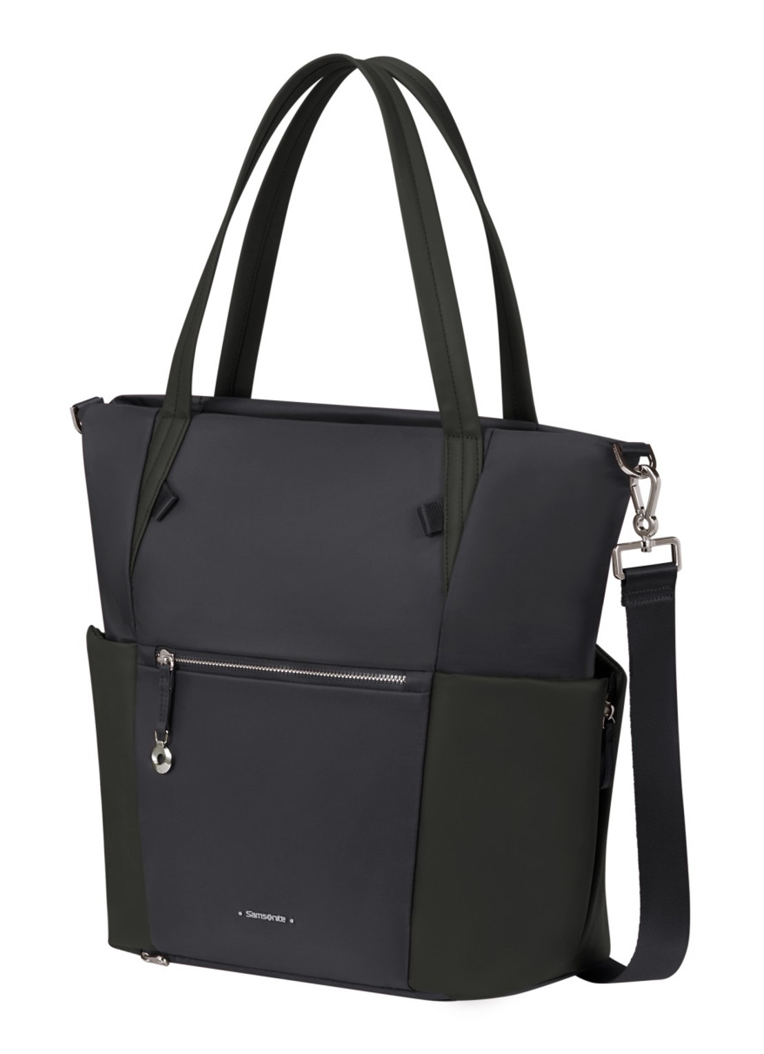 Samsonite Move Journey schoudertas met 14,1 inch laptopvak - voorkant 3 zwart