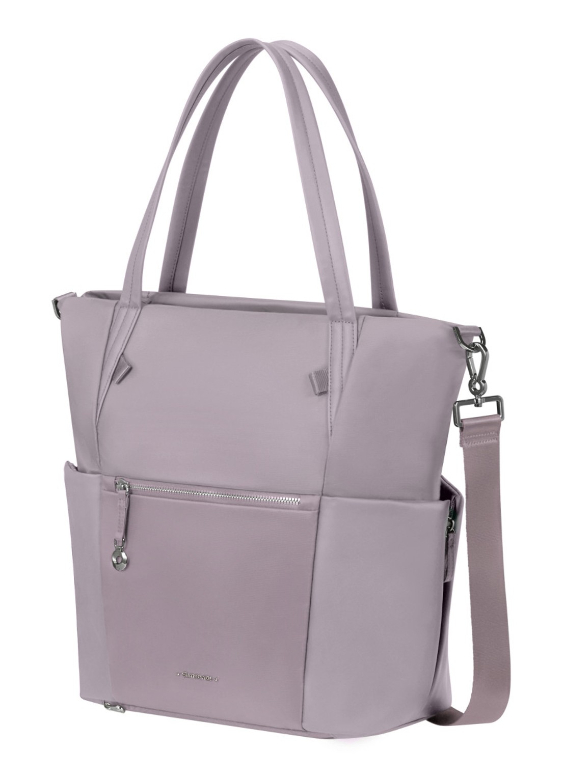 Samsonite Move Journey schoudertas met 14,1 inch laptopvak - voorkant 2 beige
