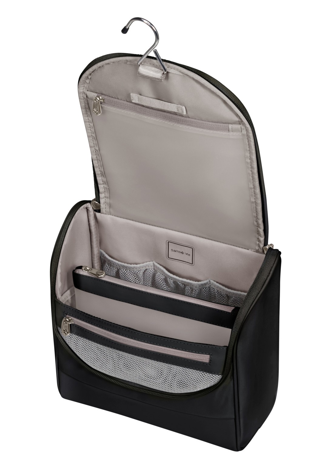 Samsonite Move Journey toilettas met logo - detail zwart
