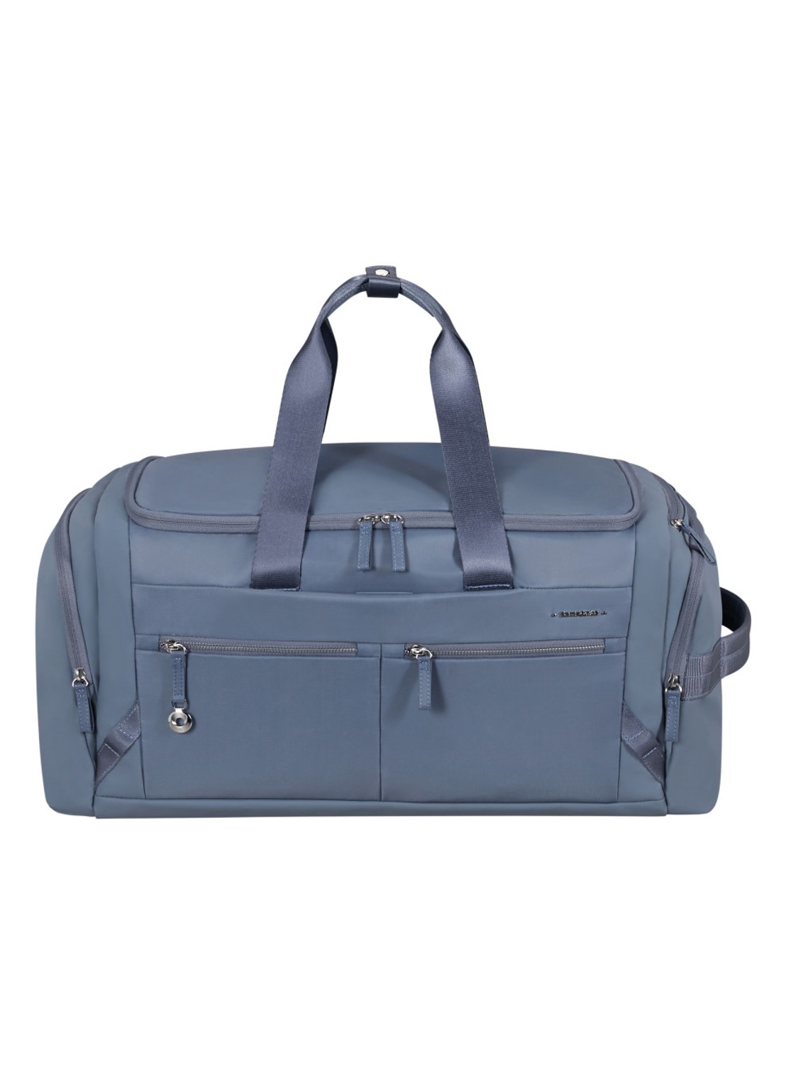 Samsonite Move Journey weekendtas met logo - voorkant staalblauw