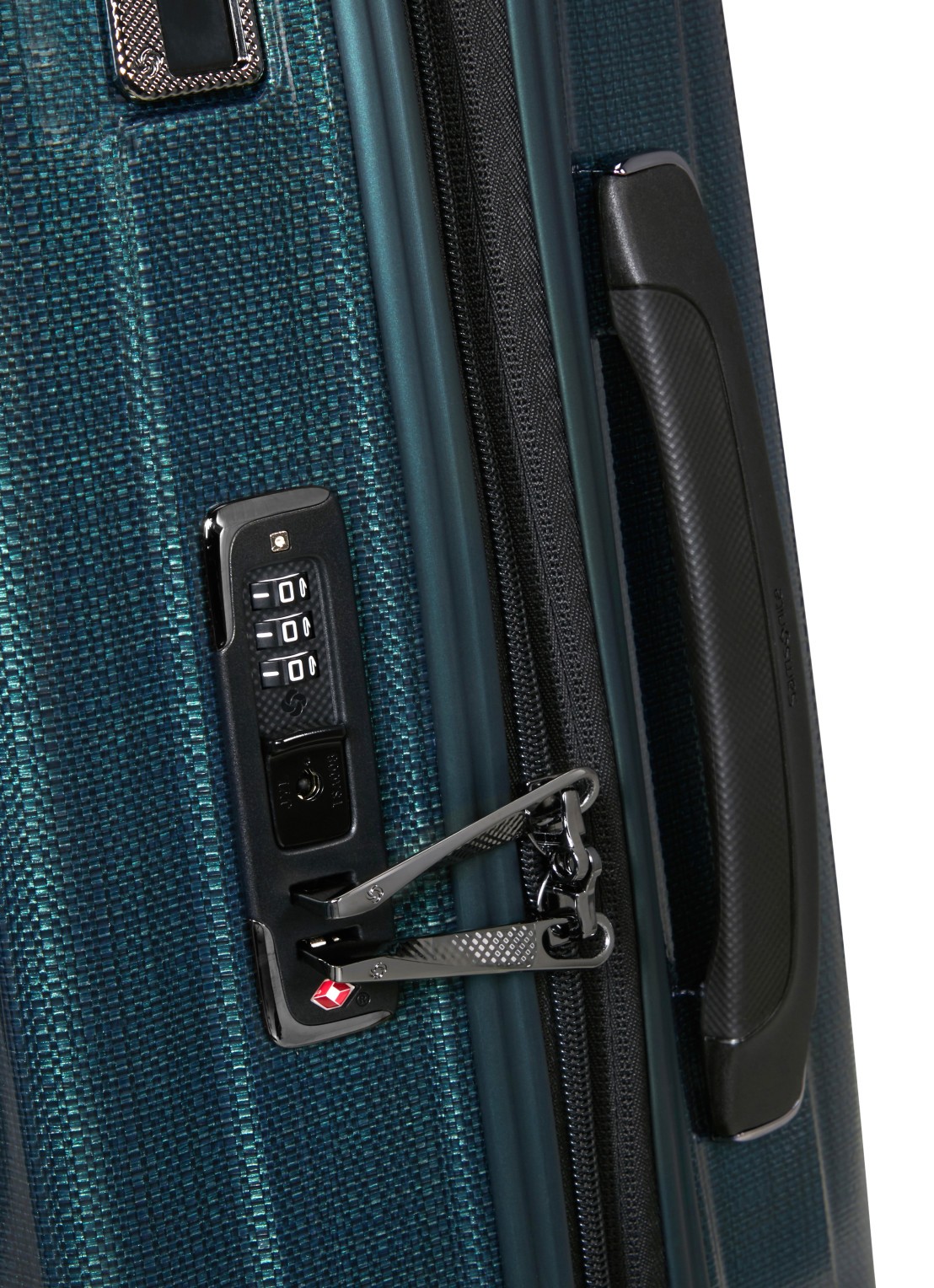 Samsonite Nexis vergrootbare spinner 55 cm - detail 2 petrol