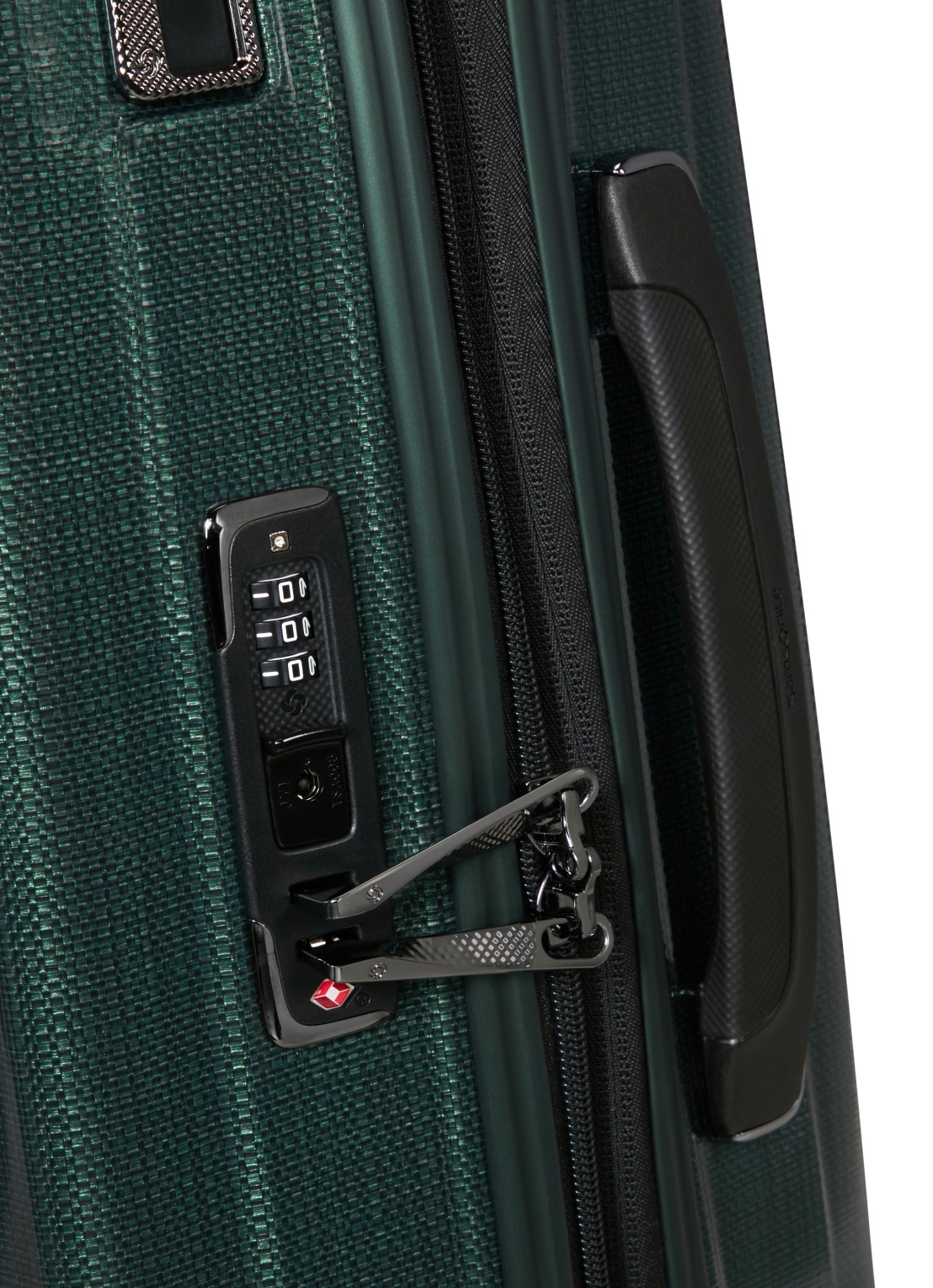 Samsonite Nexis vergrootbare spinner 55 cm - detail 4 donkergroen