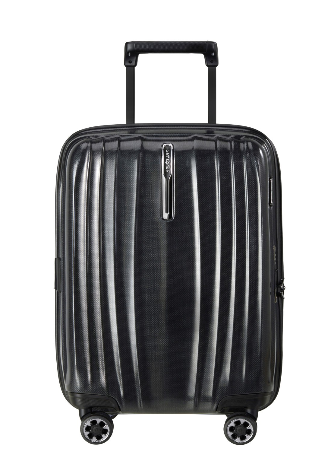 Samsonite Nexis vergrootbare spinner 55 cm - voorkant zwart
