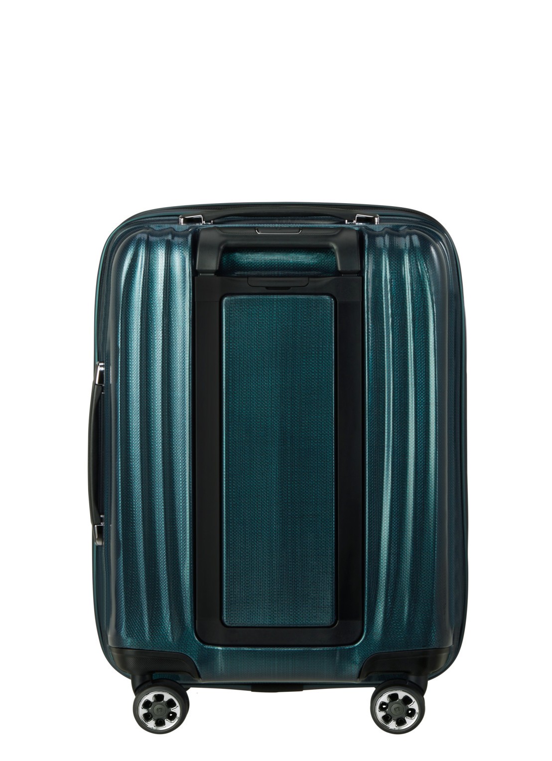 Samsonite Nexis vergrootbare spinner 55 cm - achterkant petrol