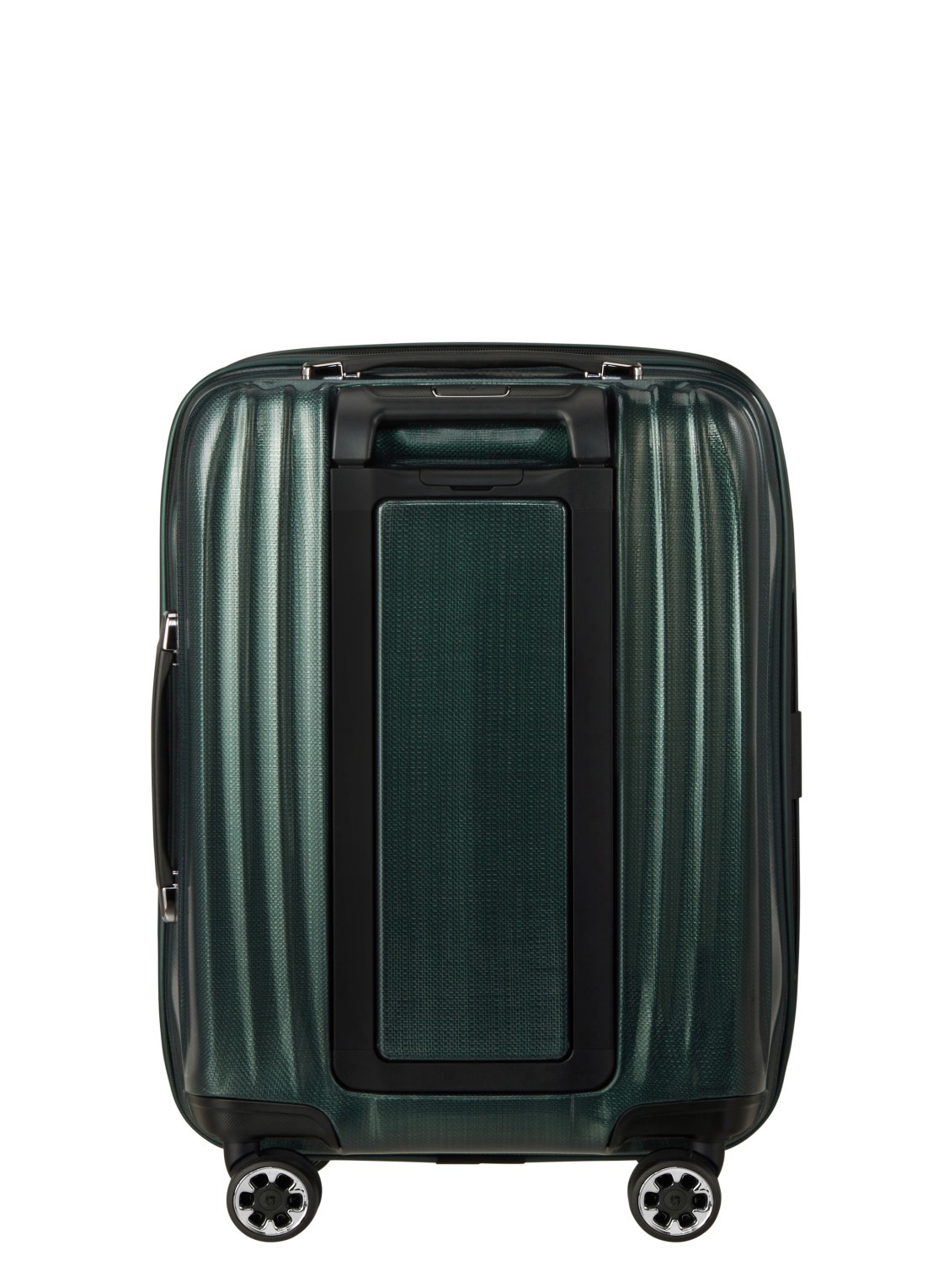Samsonite Nexis vergrootbare spinner 55 cm - achterkant donkergroen