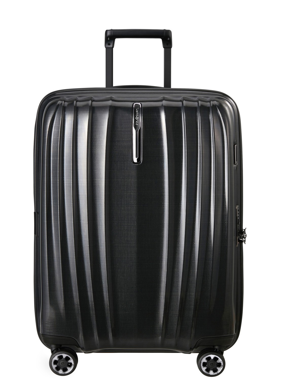 Samsonite Nexis vergrootbare spinner 70 cm - voorkant 3 zwart