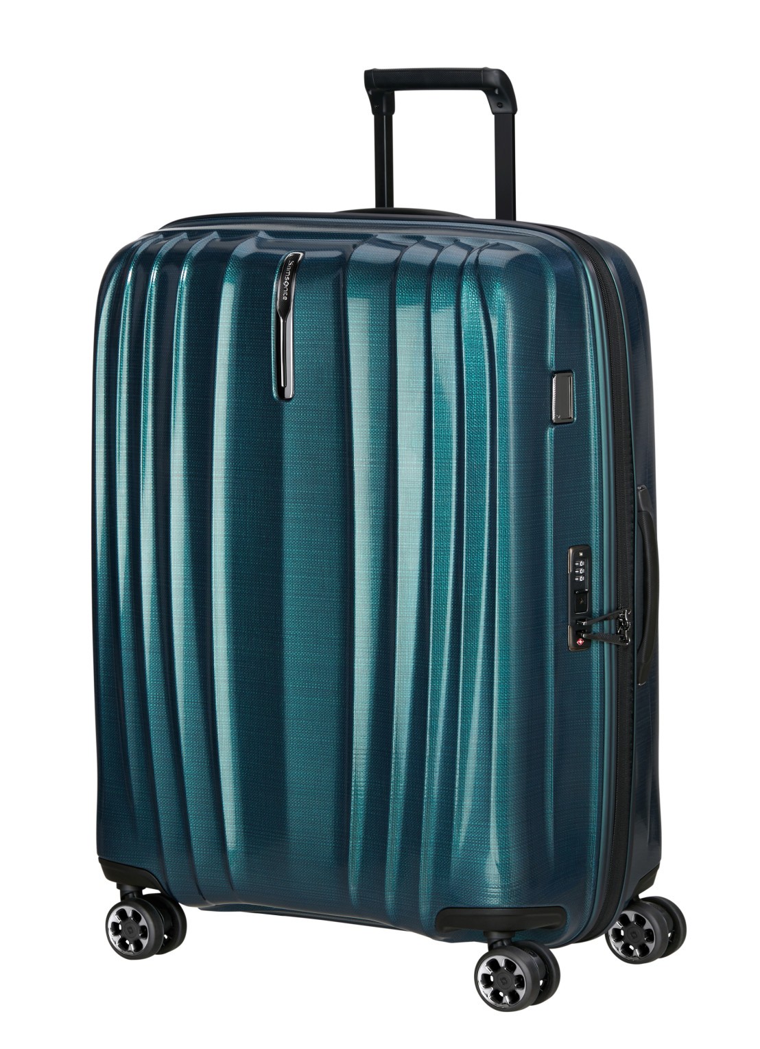 Samsonite Nexis vergrootbare spinner 76 cm - voorkant 4 petrol