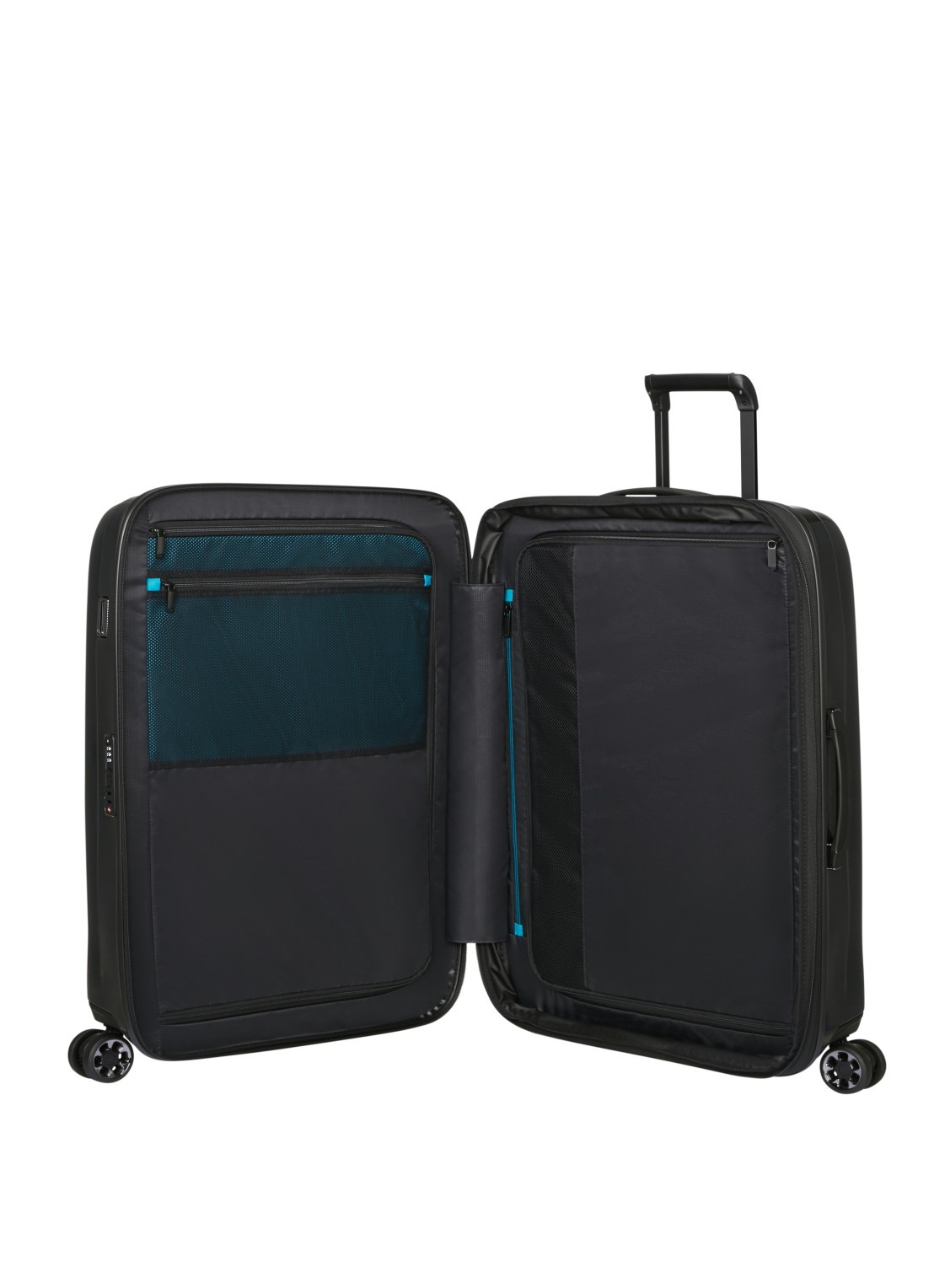 Samsonite Nexis vergrootbare spinner 82 cm - achterkant 3 zwart