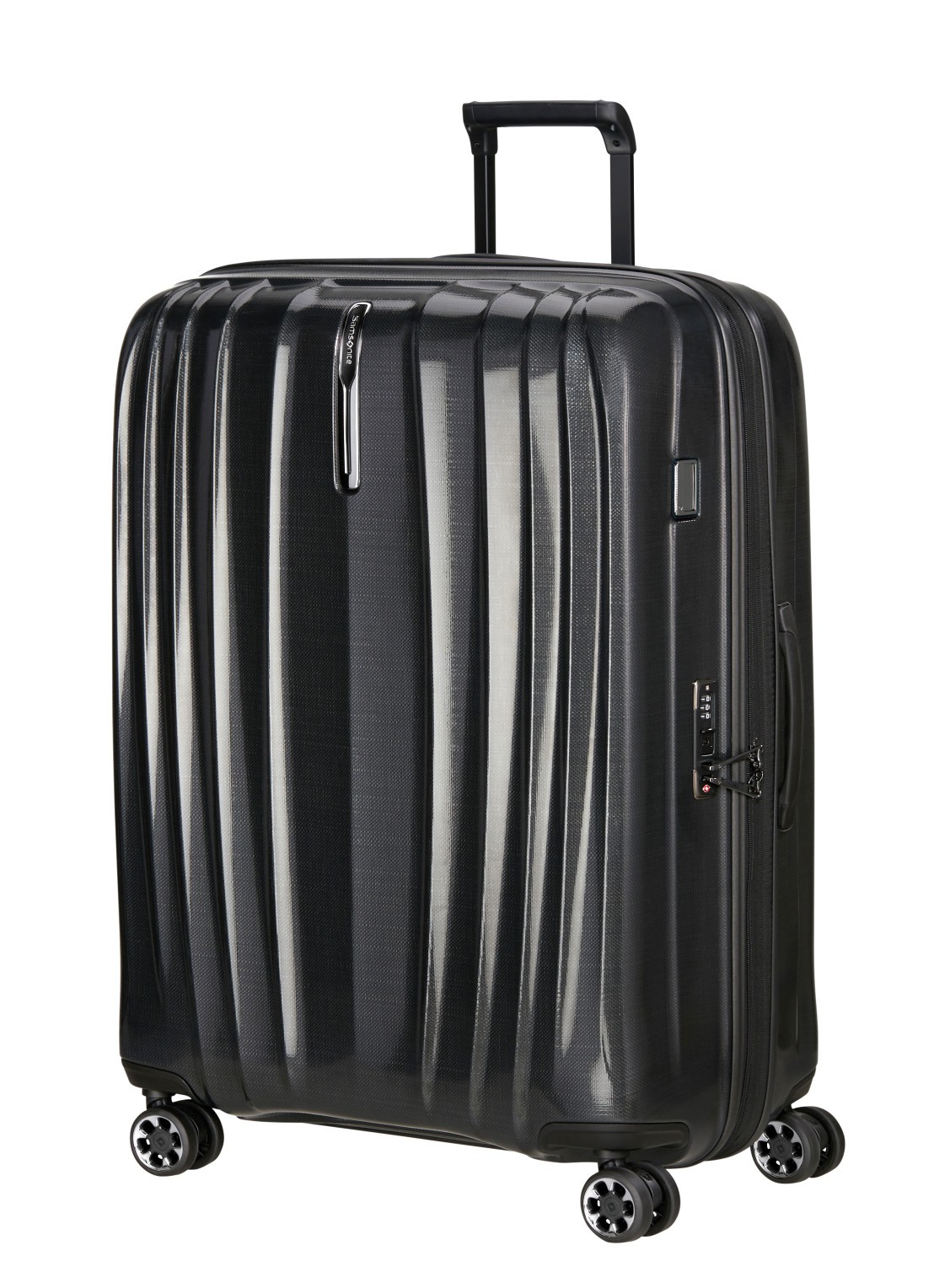 Samsonite Nexis vergrootbare spinner 82 cm - voorkant 2 zwart